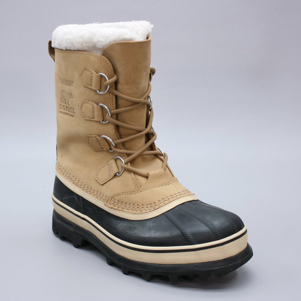 Sorel Ladies 9.5 Caribou -40° Waterproof Tan Nubuc
